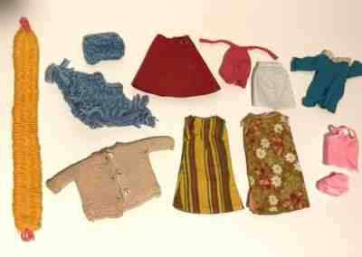Lot of Vintage Late-'60s Barbie Homemade, Clone & '90s Branded Clothes Outfits