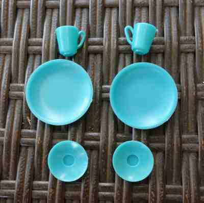 Barbie Hostess Set Dishes Plates, cups, saucers 1960’s