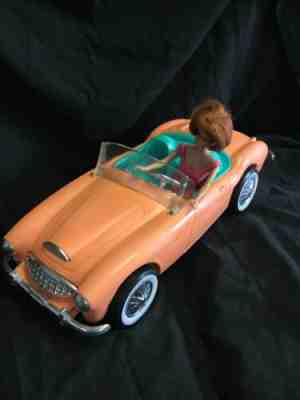 Barbie Car Irwin Vintage With Doll Orginal 1962 Austin Healey