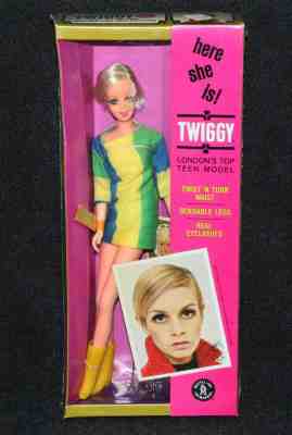 Barbie #1185 1969 MIB Barbie Pal Twiggy TNT NRFB FACTORY SEALED