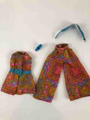 Barbie Clothing Mood Matchers #1792 1970 Clothing Top And Bottoms Shoe Belt