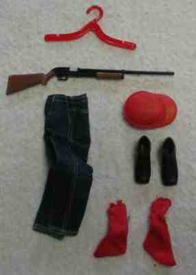 VINTAGE MATTEL BARBIE DOLL KEN GOING HUNTING 1404 1960'S RARE