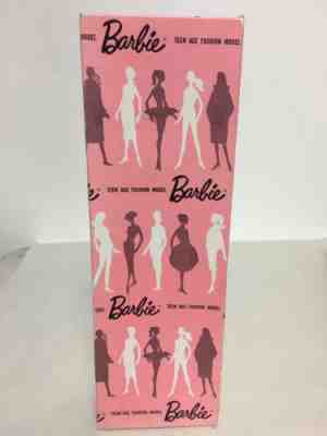 VINTAGE BARBIE PINK SILHOUETTE DRESSED DOLL BOX ONLY FOR NIGHTY NEGLIGEE DOLL