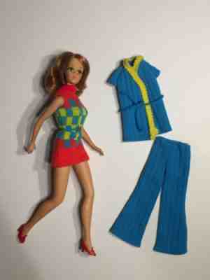 1972 Barbie Sears Exclusive Walking Jamie Gift Set #1274 Strollin' In Style Doll