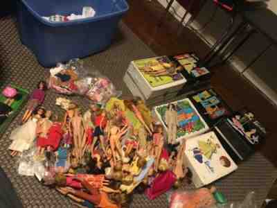 LOT of Vintage 60's 70's BARBIE Francie Stacey Skipper 89 Dolls Clothing Ken