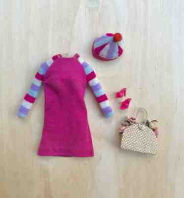 Beautiful htf Vintage Mod tnt Barbie Japanese Exclusive Stripe Knit #2616