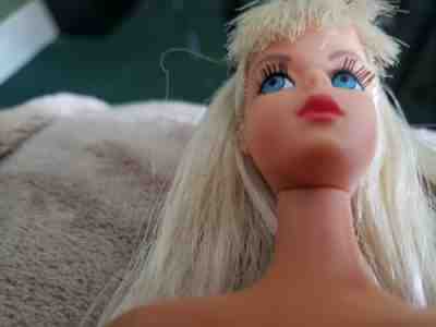 Vintage Platinum Blonde Twist N Turn TNT Barbie Doll Reroot???