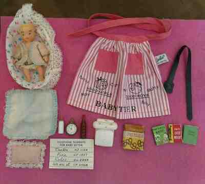 VINTAGE BARBIE BABYSITS NEAR COMPLETE IN AMAZING CONDITION!  NEAR MINT TO MINT