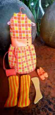 VINTAGE BARBIE FRANCIE MOD "MINI CHEX" #1209 COMPLETE SET! PRISTINE