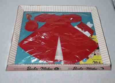 VINTAGE 1962 BARBIE OUTFIT NUMBER 939 RED FLARE SEALED NOS