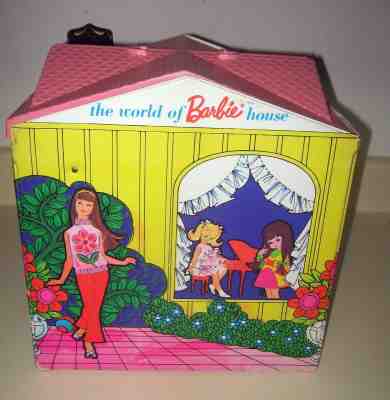 1960's The World of Barbie House retro hippie Midge comes with accessories