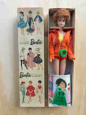 Vintage Barbie Bubble Cut Japanese Exclusive Dressed Box #1608 Skin Diver 