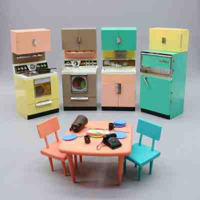 vintage barbie kitchen set