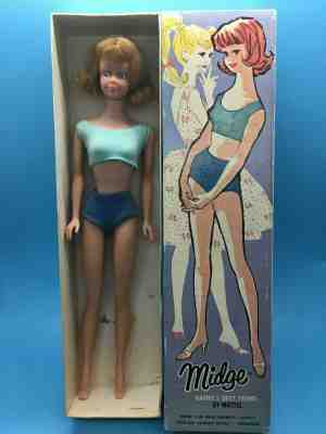 1963 blonde Midge Doll With TEETH with box Vintage Barbie doll best friend