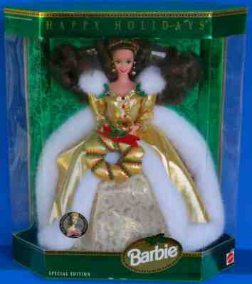 brunette holiday barbie