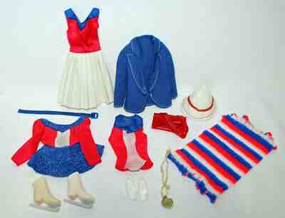 Vintage Barbie Gold Medal Olympic fashions, Sears Exclusive, 1975, 3 outfits C/M