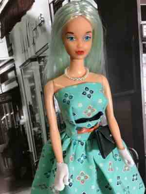 Ooak Vintage Steffie Kelly Tnt Mod Barbie Doll Reroot With Repro Cotton Casual