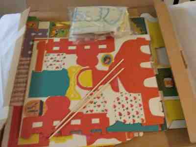 Vintage SKIPPER DREAM ROOM Barbie Cardboard Play House w/ booklet 1964 MIB