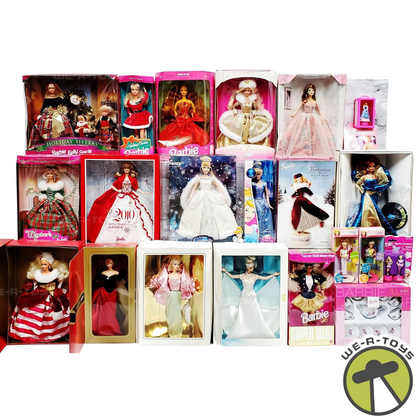 BARBIE DOLL LOT OF 22 ~ ASSORTED DOLLS ~ BOXES HAVE WEAR ~ SEE PHOTOS