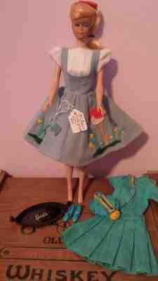 Vintage Doll Barbie SWIRL Ponytail Barbie wearing #979 Friday Night Dance