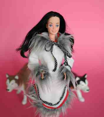 Barbie vintage snoprinsessa sweden Eskimo Enuit snowprincess 