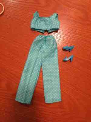 Vintage 1971 Barbie Cool n Casual Outfit RARE shoes casuals polka dot #0030 70's