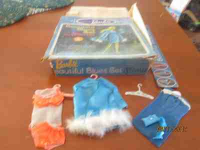 Vintage Barbie Doll 1967 "BEAUTIFUL BLUES" #3303 Sears  Gift Set w/ Partial Box