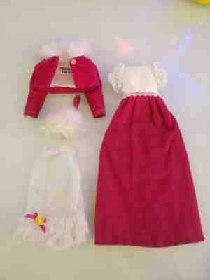 Vtg Barbie FRANCIE 70s Mod Doll Clothes Lot WALTZ IN VELVET Set 1970 1768