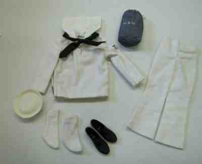 Vtg Barbie Doll KEN 1963 "SAILOR" #796 Complete US NAVY Cap Duffle Bag Shoes Tie