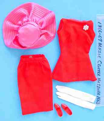 1966-67 BARBIE OUTFIT #1663 MUSIC CENTER MATINEE SET