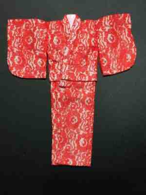 Vintage Barbie Francie Japanese Exclusive FR2208 Red Lace Kimono Old Stock Find