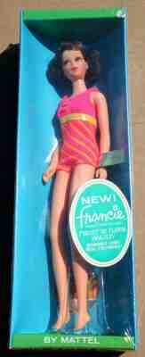 Vintage 1965 Barbie Friend Brunette Francie Twist Turn Doll New Mint Box Sealed