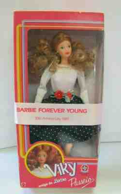 NRFB 1989 Vtg VIKY PASSEIO Barbie Friend Forever Young 30th Ann. Estrela Brazil