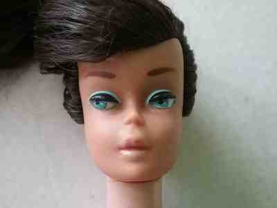 Vintage Barbie Brunette Swirl Ponytail Doll, Head Nice 4332, Body Damaged
