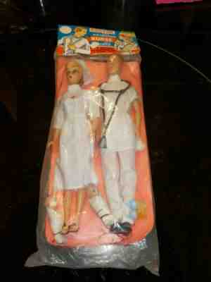 Clone Barbie And Ken In Package. Hong Kong Doctor And Nurse With Babies