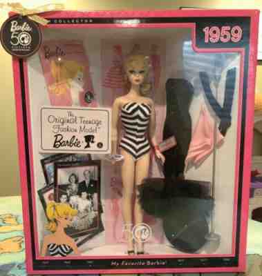 1959 Original Teenage Fashion Model Barbie Doll - NRFB