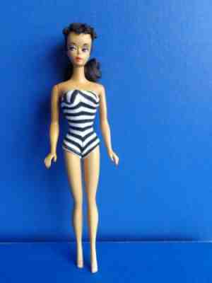 EXTREMELY RARE #1 BRUNETTE BARBIE DOLL- VERY RARE DARK SKIN