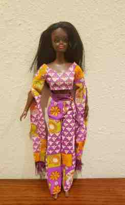 Vintage 1970 #1175 Barbie Live Action Christie Doll RARE MOD original outfit