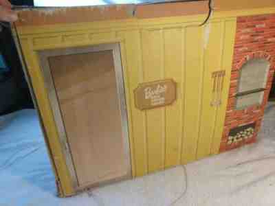 Vintage Barbie New Dream House Early 60's Cardboard with Furniture