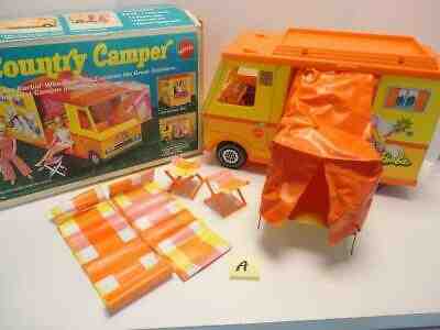 Vintage 1970 Barbie Country Camper COMPLETE w/ Box & Accessories NICE (a)