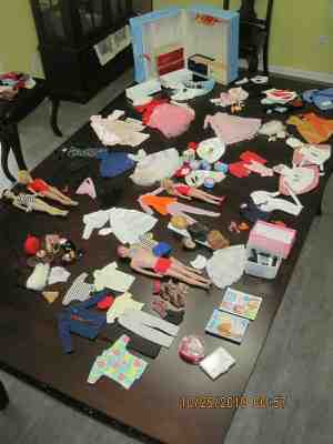 Vintage Barbie Dolls with Clothing and Accessories