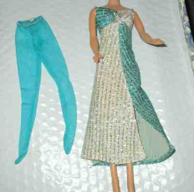 VINTAGE BARBIES #3419 "SILVER SERENADE"  1971-1972~ DRESS, STOCKINGS,