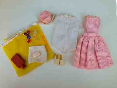 Vtg Mod Barbie Francie Get Ups and Go 7709 Pink Candy Striper Set Clothes VHTF