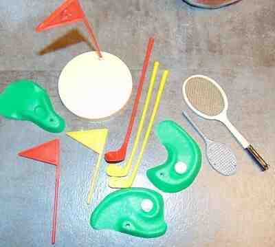 BARBIE & KEN PLAY GOLF & TENNIS! VERY RARE 1950'S  PIECE'S GENUINE VINTAGE 1950S