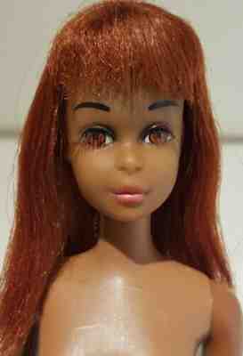 1967 Black AA Francie Barbie Doll - 1st Edition - Red Hair - TNT - #1100 - Mod