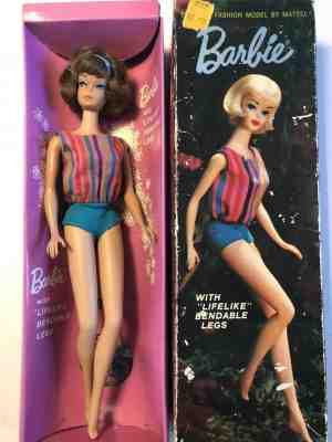 AMAZING!! TITIAN SIDEPART AMERICAN GIRL BARBIE MIB ! MINTY MINT!! 