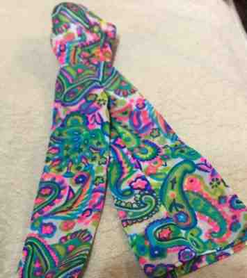 VINTAGE MOD BARBIE DOLL PINK AND GREEN FLORAL FLOWERS ONE SHOULDER PALAZZO PANTS