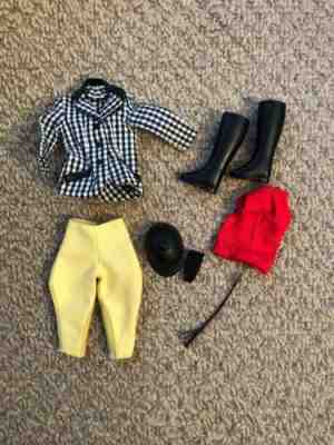  Vintage Barbie: Skipper 1966 "Learning to Ride" Outfit #1935 - Almost Complete
