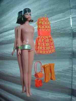 1968/69 Brunette Twist'n Turn TNT CASEY(Barbie) 1180 in complete MINI CHEX #1209