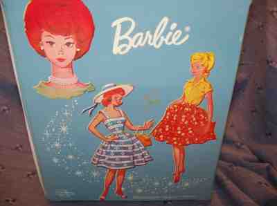 Vintage Old Double-sized Barbie Case, 2 dolls, Lots of Clothes, Accessories EUC
